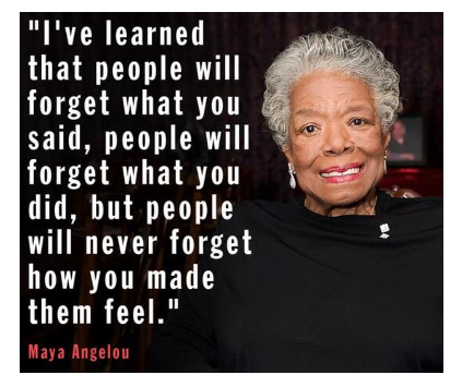 Maya Angelou... I've learned