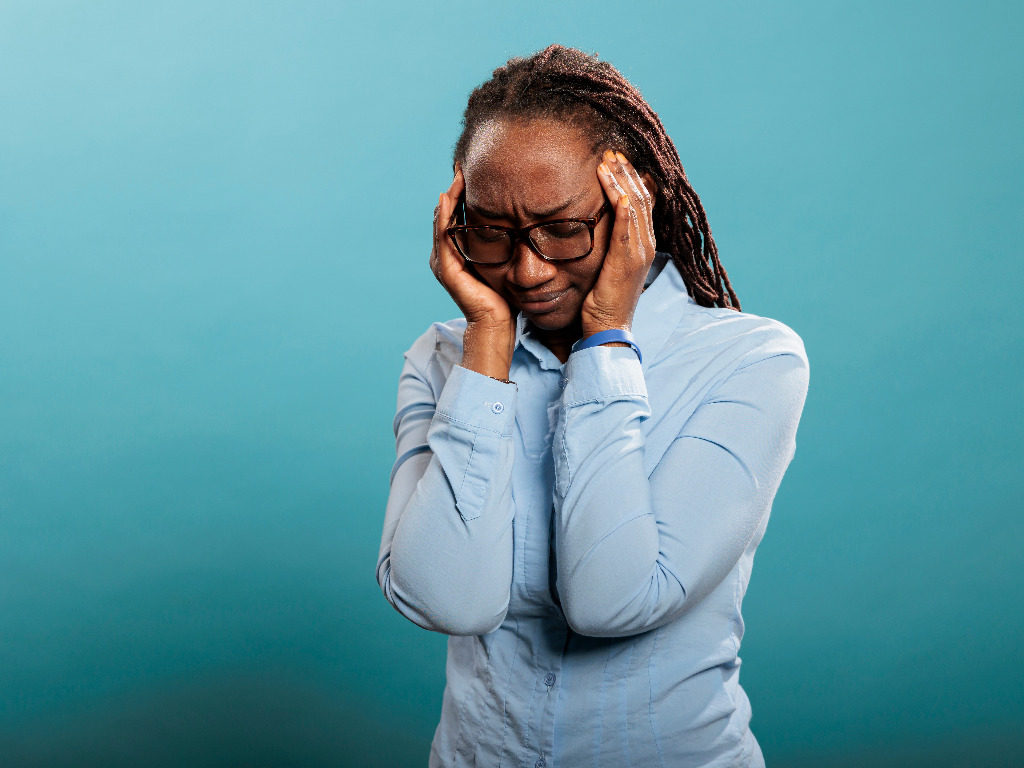 stressed woman